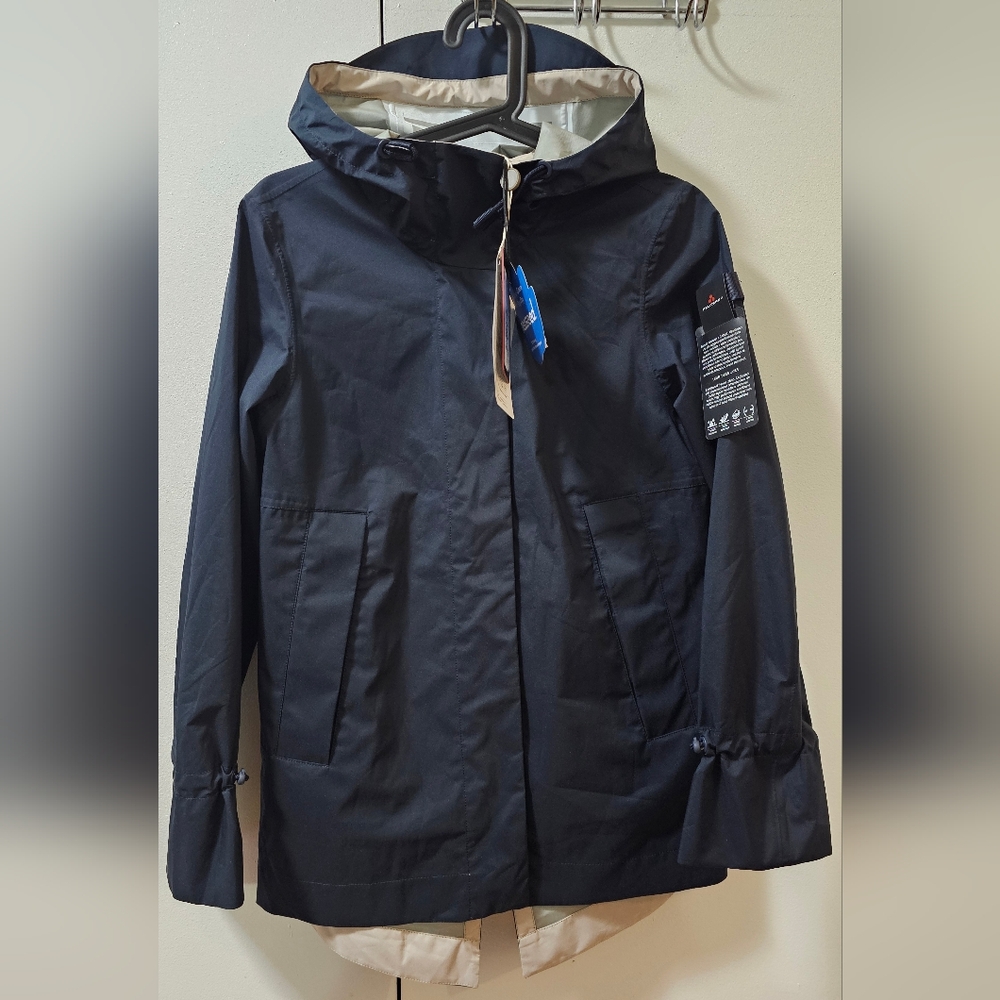 Peuterey Estero Women's Rain Jacket Black Size 40 Small